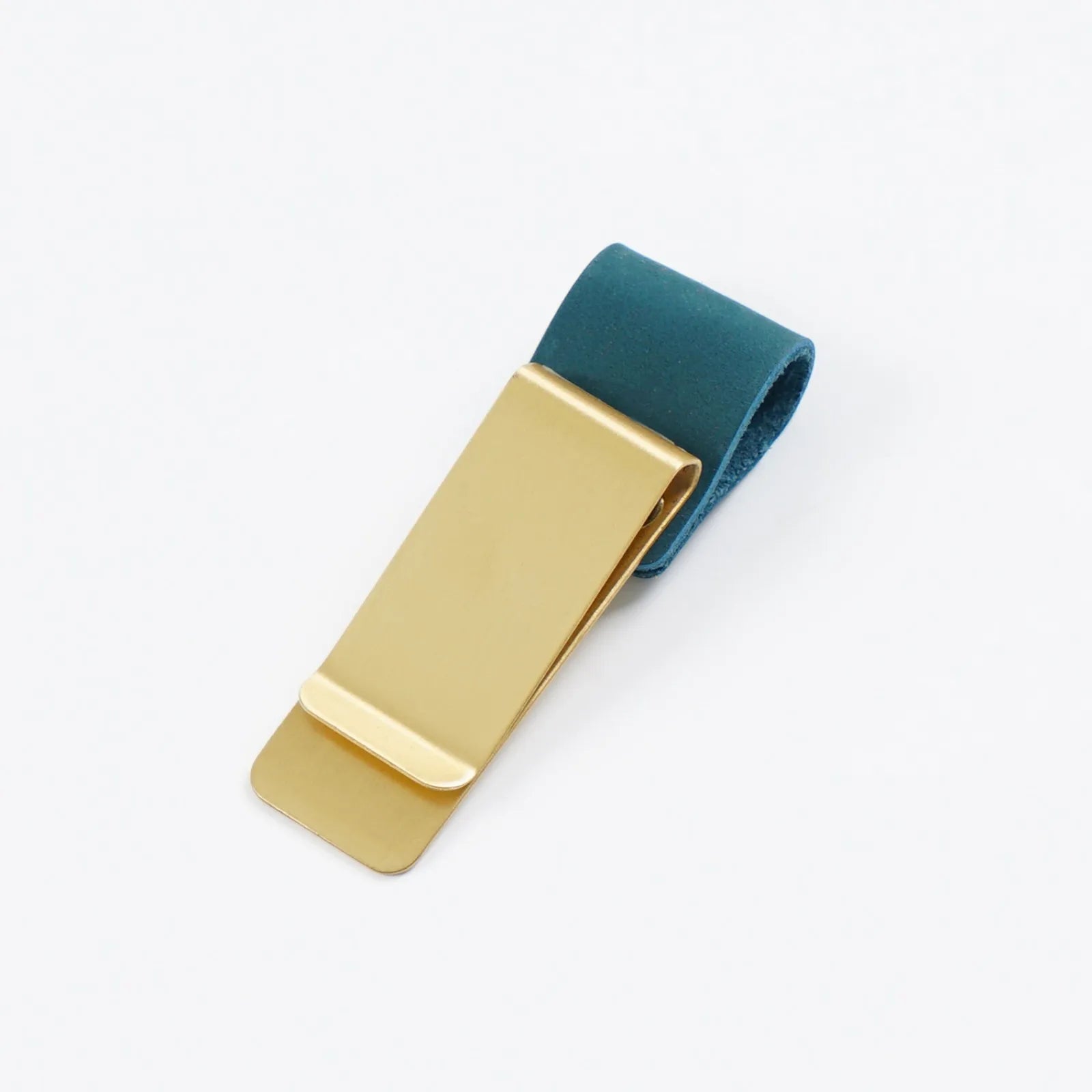 Leder Stiftehalter Clip mit Messing-Lesezeichen – Eleganter Pen Clip für Traveler Notebooks & Journale