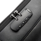 OZUKO BANGE Leder Business Rucksack Unisex – Diebstahlsicherer & wasserfester Laptoprucksack 15,6 Zoll für Arbeit & Schule