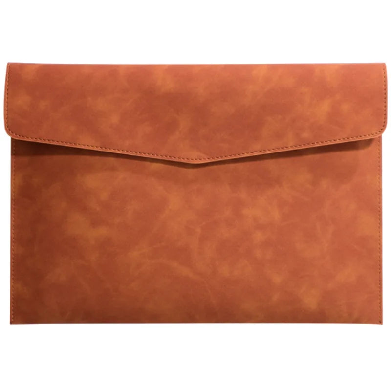 A4 Leder Dokumentenmappe mit großer Kapazität – Elegante carpeta de archivos y mapas de negocios para oficinas, oficinas y espacios abiertos 