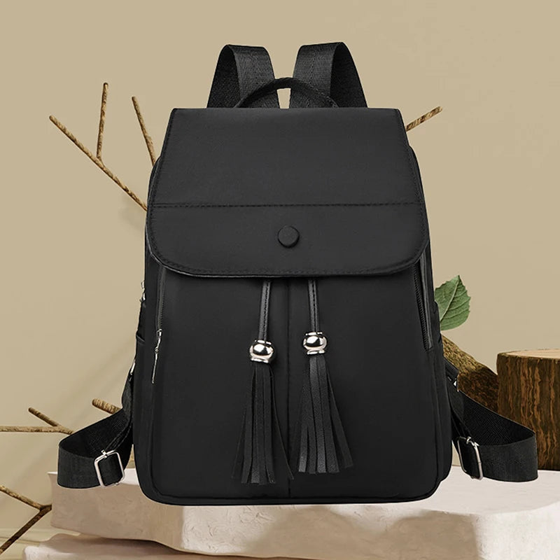 Damen Rucksack mit großem Fassungsvermögen – Klassischer Vintage Backpack für Schule, Alltag & Reisen