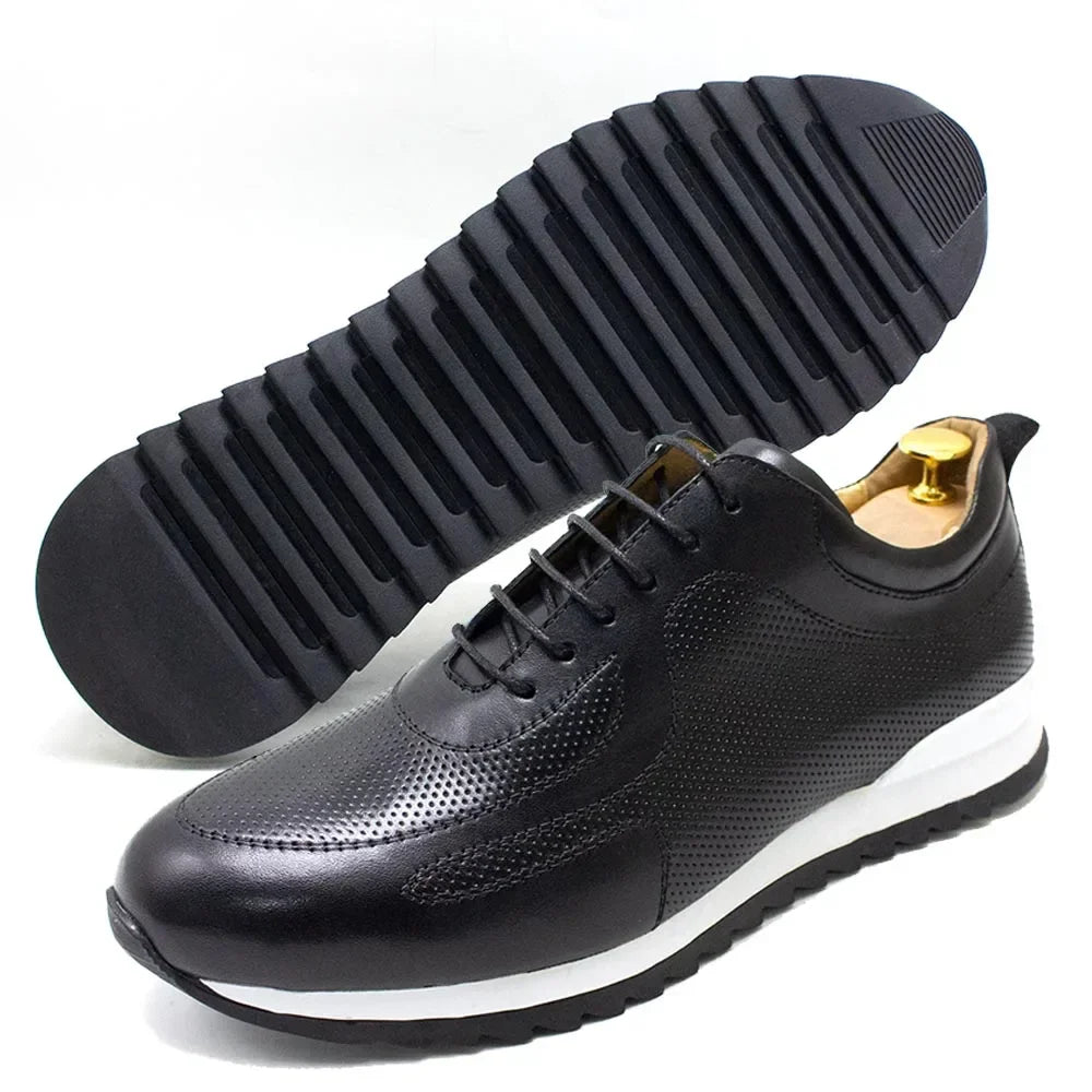 Felix Chu Herren Ledersneaker – Luxus Oxfords aus echtem Rindsleder, bequem, wasserdicht, klassische Casual Schuhe für Alltag und Reisen
