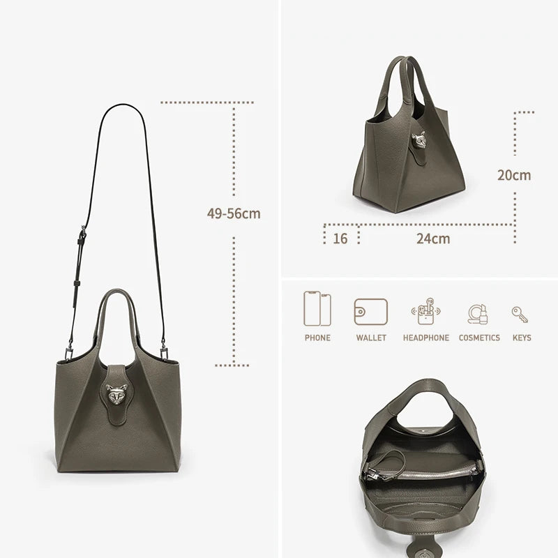 BAFELLI Damen & Unisex Tote Bag aus echtem Leder 2025 – Luxuriöse Reise- & Business-Handtasche im Casual Design