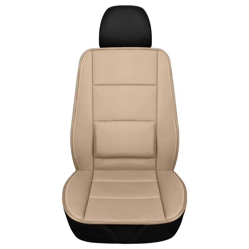 Integrierte Autositzauflage vorne aus Kunstleder – Rutschfester & abriebfester Sitzschutz, universell passend
