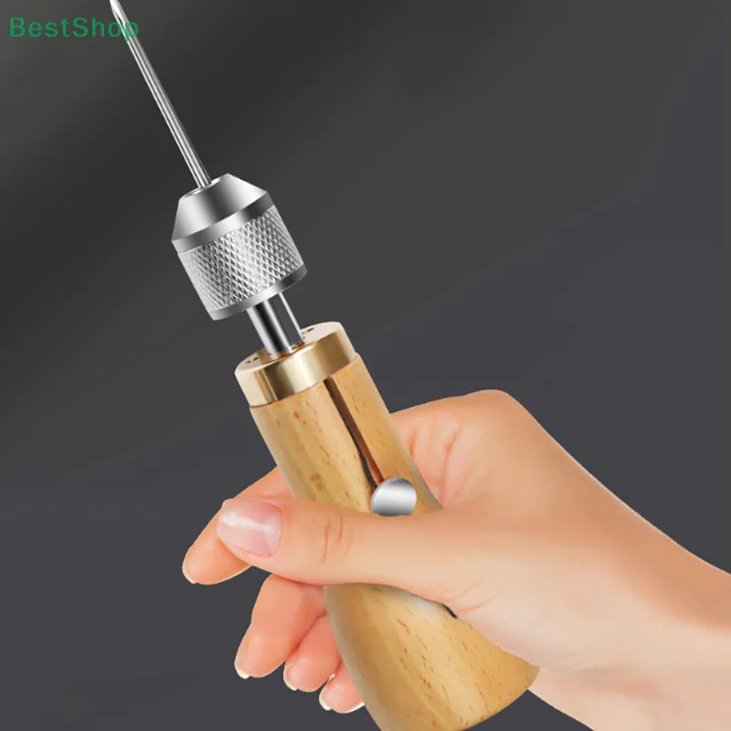 Professionelles Leder Nähset mit Stitching Awl – Handnähwerkzeug für Leder, Canvas & Schuhreparatur