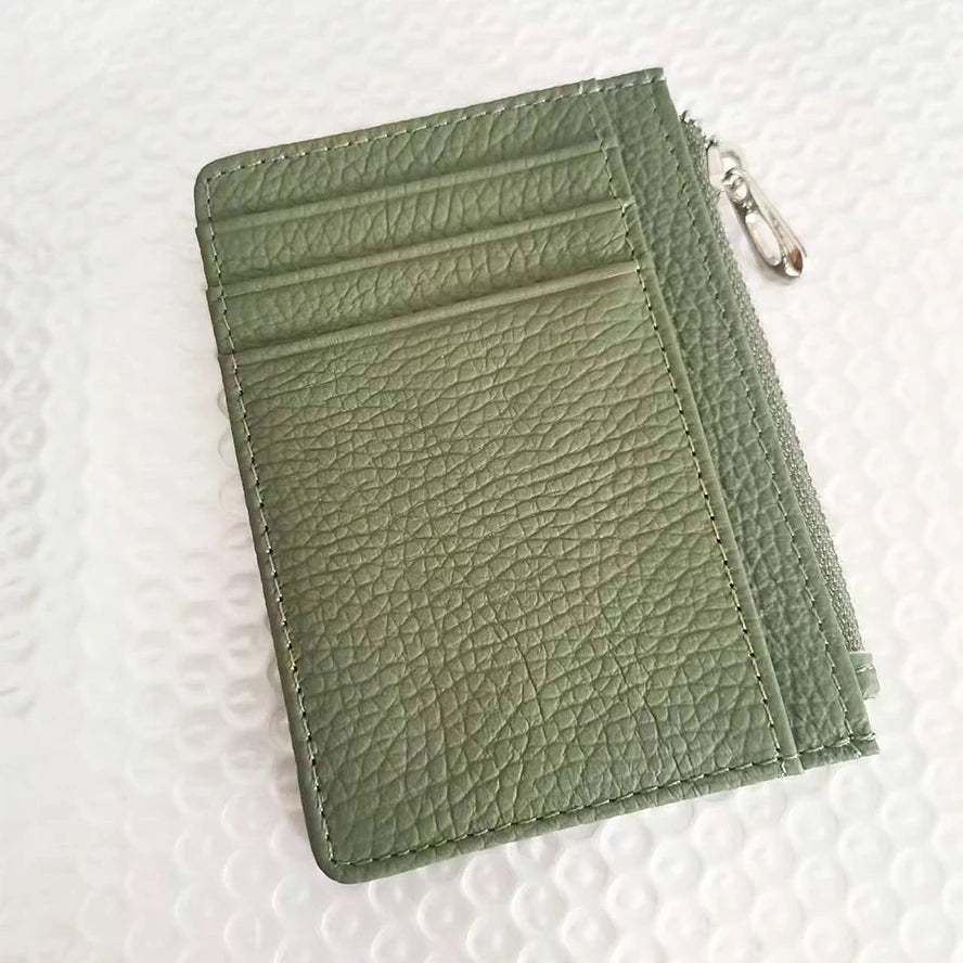 ISKYBOB Süße Damen Geldbörse aus PU-Leder – Kurze Wallet mit Reißverschluss & Druckknopf, Cartoon-Print, Kartenhalter & Münzfach