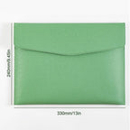 A4 Leder Dokumententasche – Elegante bolsa para archivos comerciales para almacenamiento, registro y oficina