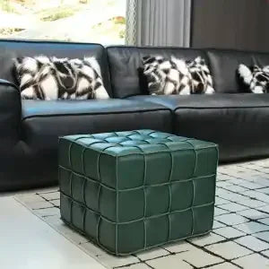 Puzzle Cube Sitzhocker aus PU-Leder – Light Luxury Ottoman & Schuhwechsel-Hocker, platzsparendes Design für Wohnzimmer & Flur