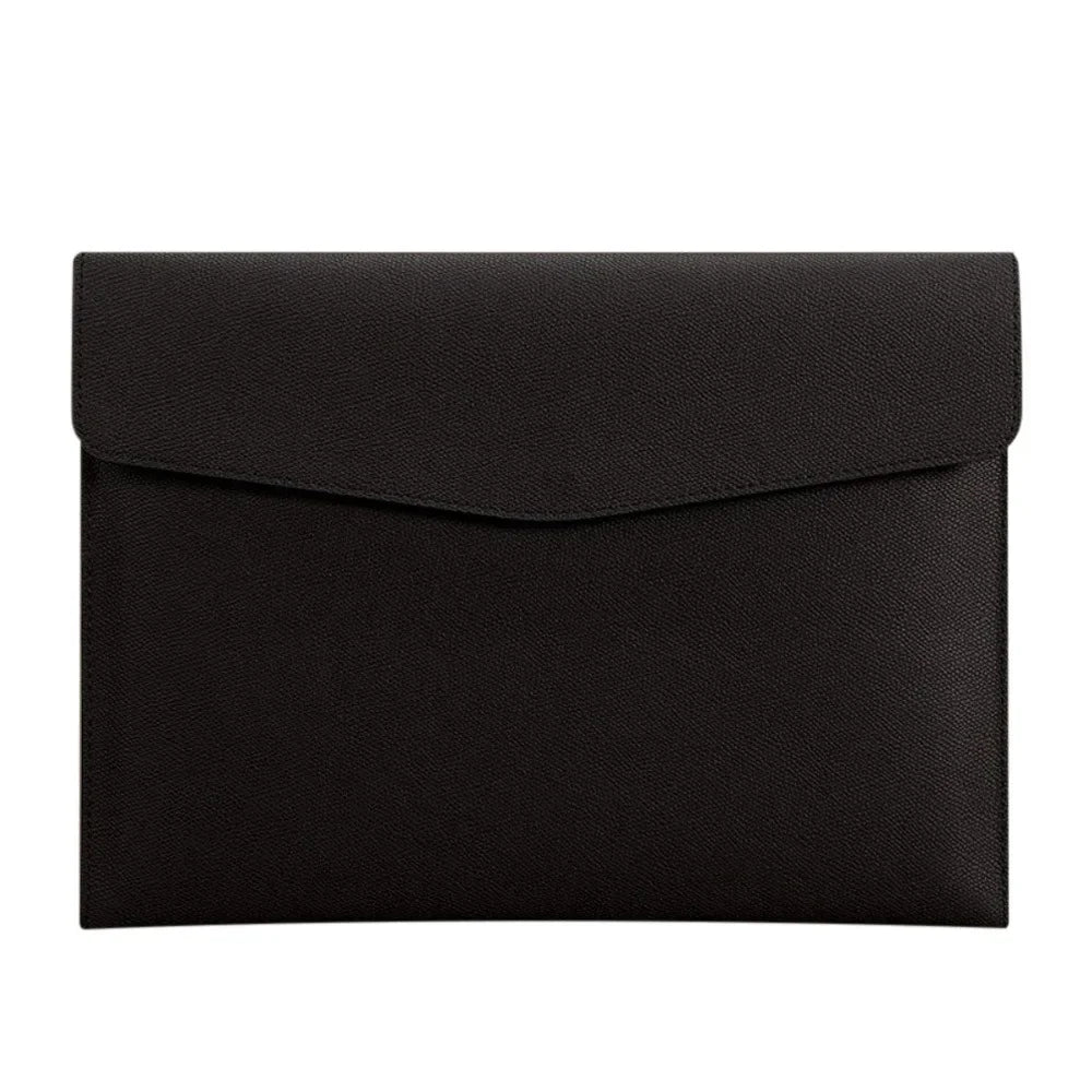 A4 Leder Dokumententasche – Elegante bolsa para archivos comerciales para almacenamiento, registro y oficina