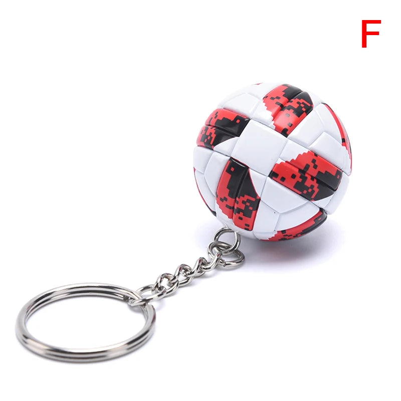 PU-Leder 3D Fußball Schlüsselanhänger – Sportlicher Keychain & Taschenanhänger für Damen, Herren & Fußballfans