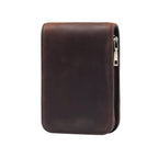 Echtes Leder Federmäppchen mit 12 Stift-Slots – Große Kapazität Zipper-Etui für Büro, Schule & Reisen