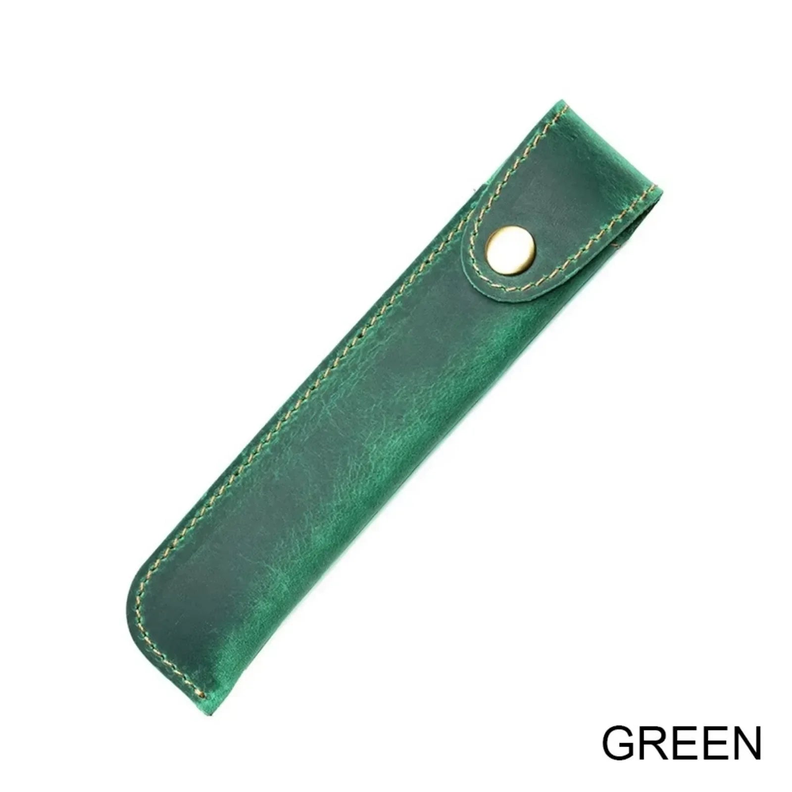 Handgefertigtes Leder Stifteetui im Vintage-Stil – Echtes Leder Pen Sleeve für Travel Notebook, Journals & Füller