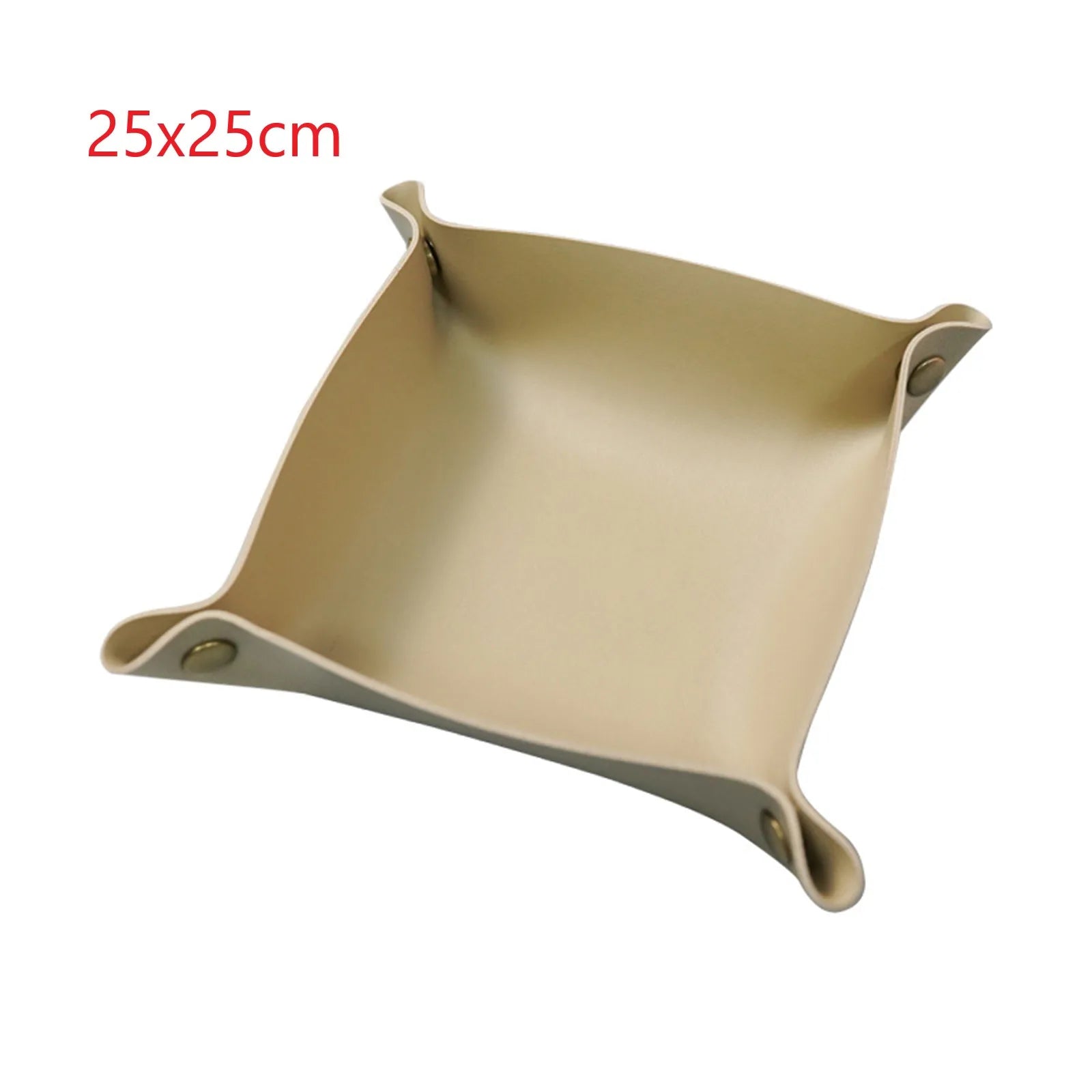 Moderne PU Leder Ablageschale – Dekorative Storage Tray für Schlüssel, Geldbörse & Make-up (20 × 20 cm / 25 × 25 cm)