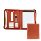 Portafolio de cuero A4 con cubierta de libros – Mapas de documentos comerciales para iPad, publicaciones y tarjetas | Elegante PU-Leder Schreib- &amp; Organizationsmappe 