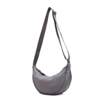 Solide Damen Nylon Schultertasche – Gepolsterte Crossbody Handtasche für Reisen & Alltag