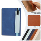 Elastischer Leder Stiftehalter Clip – Robusto Leder Pen-Halterung mit Gummiband para notizbücher, tabletas y portátiles