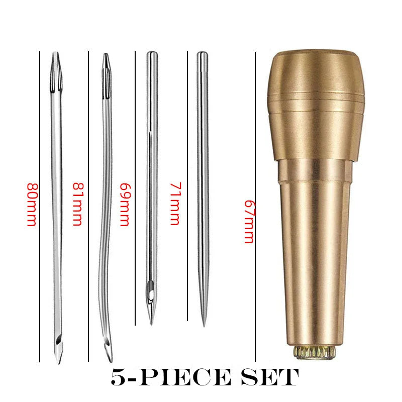 Ensemble de sacs en cuir avec pinces à linge – Kit de bricolage professionnel pour cuir, toile, chaussures et réparations 