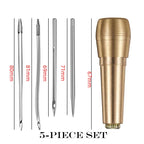 Ensemble de sacs en cuir avec pinces à linge – Kit de bricolage professionnel pour cuir, toile, chaussures et réparations 