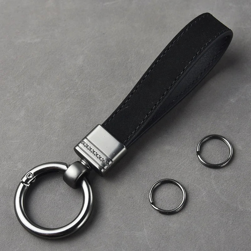 Luxuriöser Schlüsselanhänger aus echtem Leder – Hochwertiger Leder Keychain für Auto & Alltag, edles Business-Geschenk für Damen & Herren