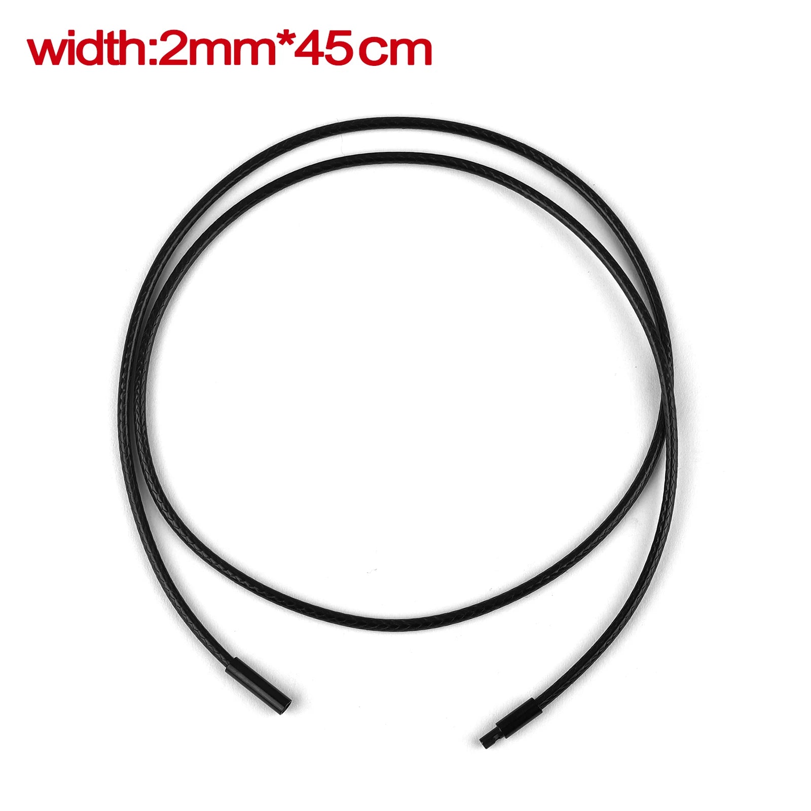 Lederkette mit Edelstahlverschluss – Wachskordel Halskette in 45 / 50 / 60 cm für Damen & Herren, ideal für DIY Schmuck