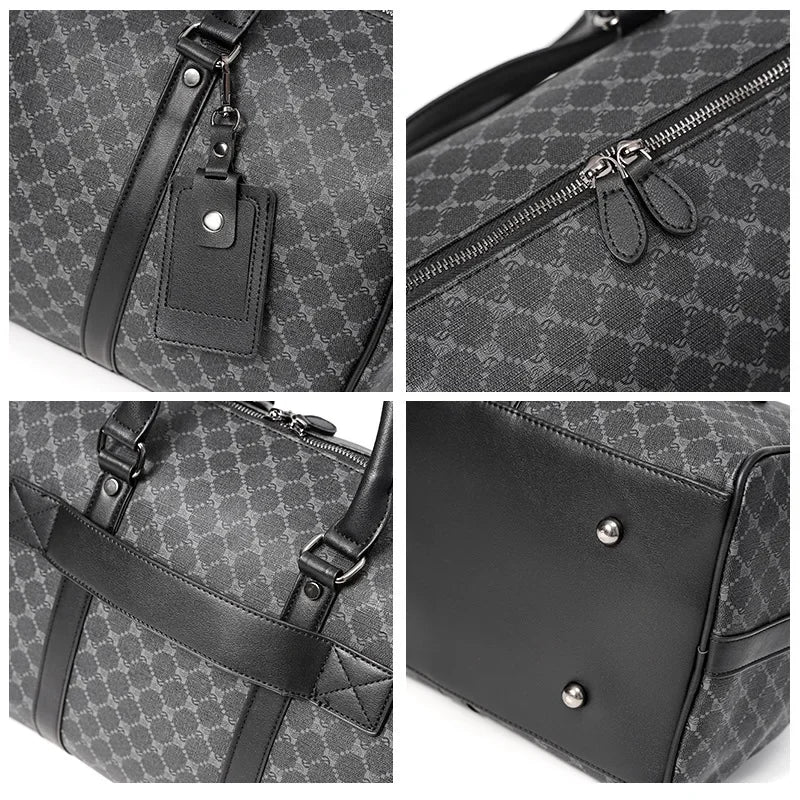 Modische PU-Leder Reise Tote Bag – Große Business- & Fitness Tasche für Damen und Herren, vielseitige Schulter- & Handtasche