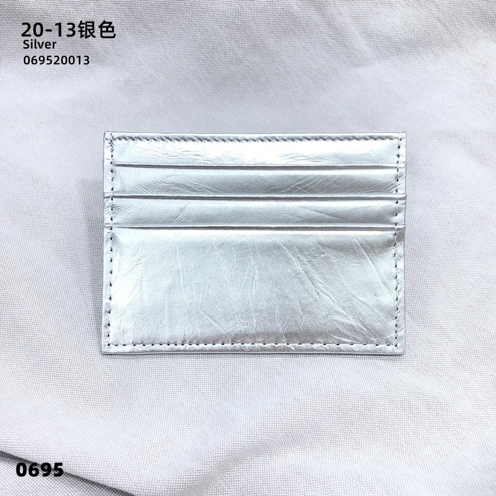 GZGUANDA Personalisierter Leder Kartenhalter – Slim Mini Card Bag aus echtem Rindsleder für Damen & Herren