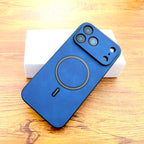 Housse de protection luxueuse rétro en simili cuir avec MagSafe pour iPhone 11-17 Air &amp; Pro Max – Housse de protection complète avec chargement sans fil