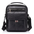 Herren PU-Leder Schultertasche – Stylische Crossbody Tasche para exteriores, deportes, viajes y paseos