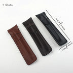 PU Leder Stifteetui für 10–48 Stifte – Wasserfeste Pen Pouch für Füllfederhalter & Rollerball Pens