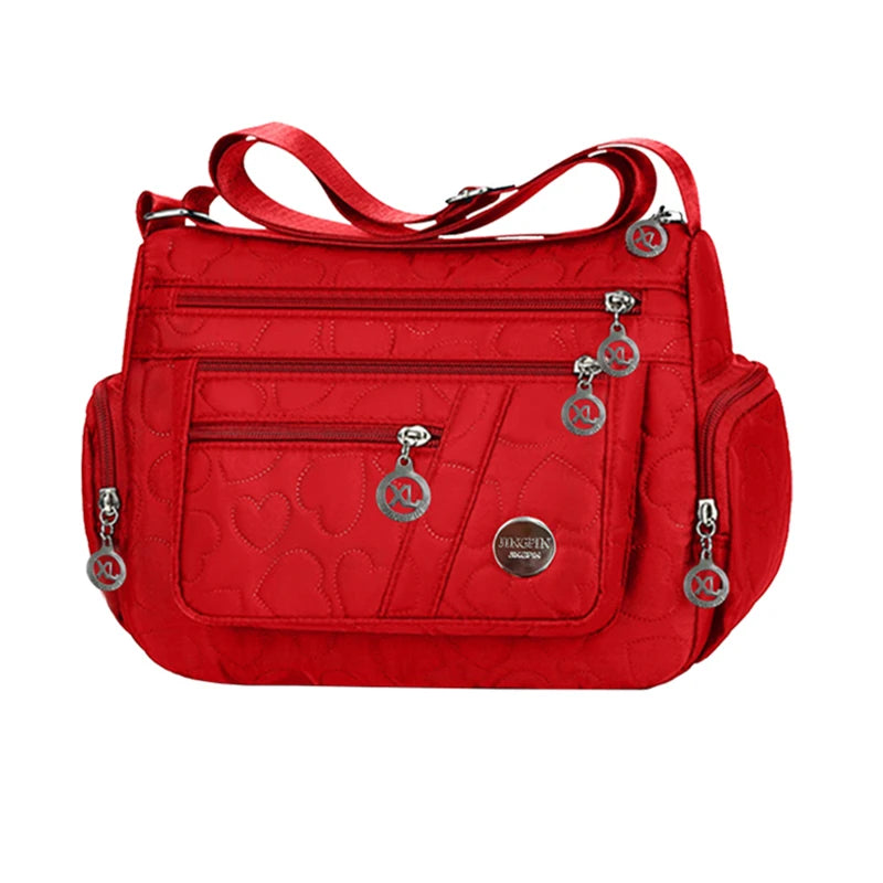 Damen &amp; Herren Nylon Handtasche – Oxford Stoff Schultertasche, bolso cruzado con múltiples fundas para todas las etiquetas y viajes