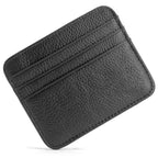 Echtes Leder Kartenetui Slim – Dünner Business Kartenhalter aus Lammleder für Kreditkarten &amp; Ausweise