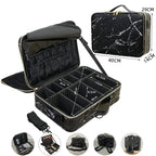 Professioneller Make-up Koffer aus PU Leder - Große Kapazität, Reise &amp; Beauty Organizer, Kosmetik Box