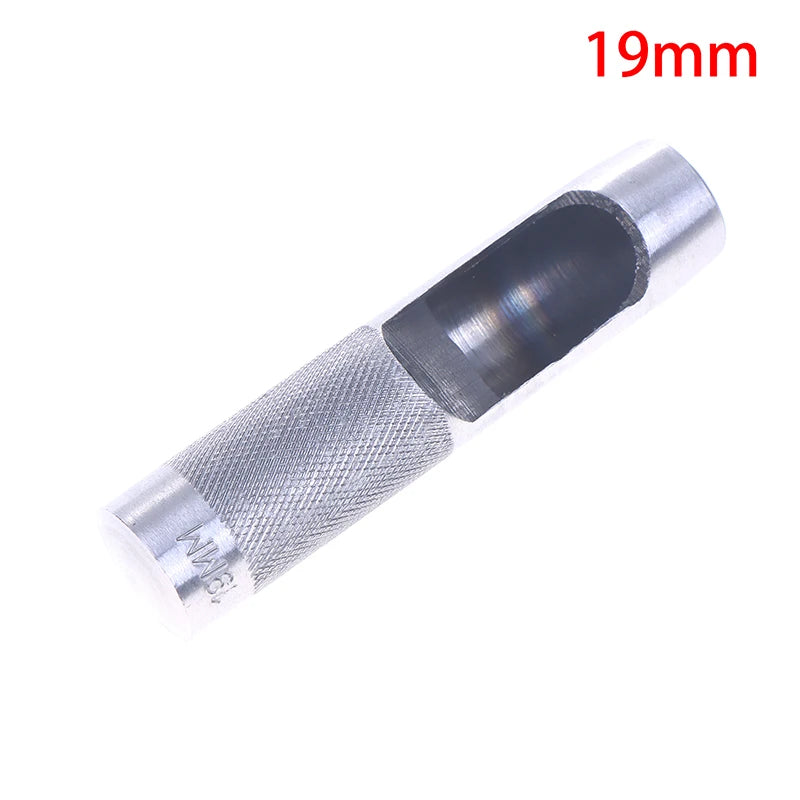 Rundloch Leder Stanze 3–25 mm en Stahl – Präziser Hohl-Lochstanzer für Leder, Kunststoff, Gummi &amp; Dichtungen (DIY Werkzeug) 