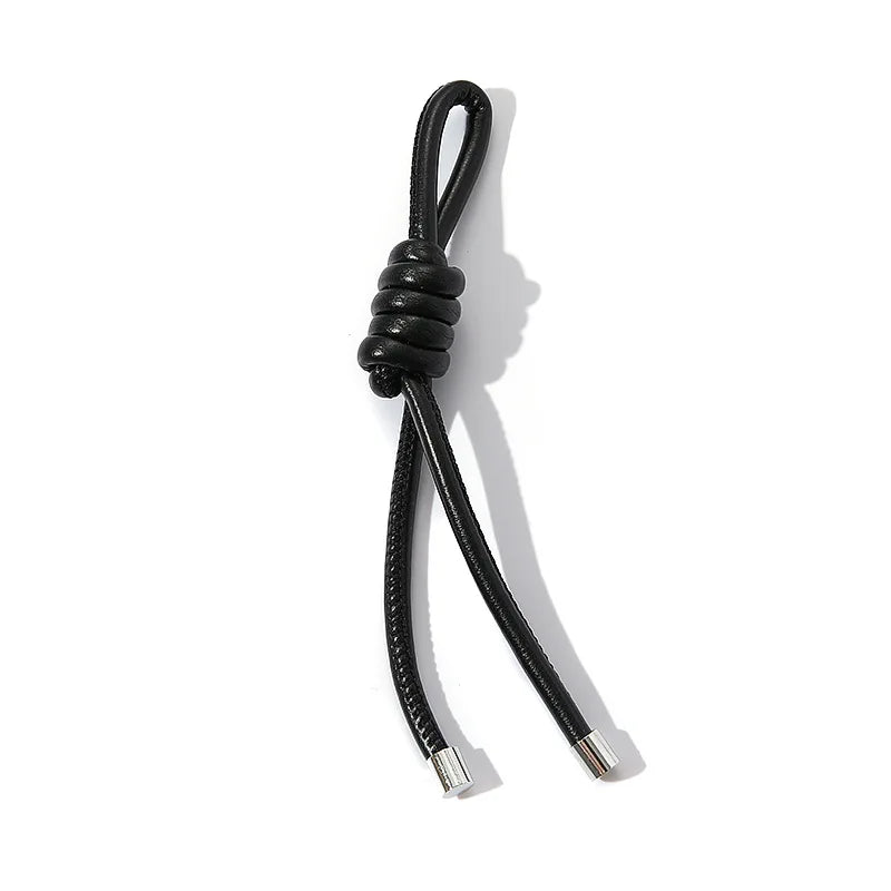 Modischer PU-Leder Seil-Schlüsselanhänger – Vielseitige Hängedekoration für Schlüssel, Handy & Tasche mit O-Ring in Goldoptik