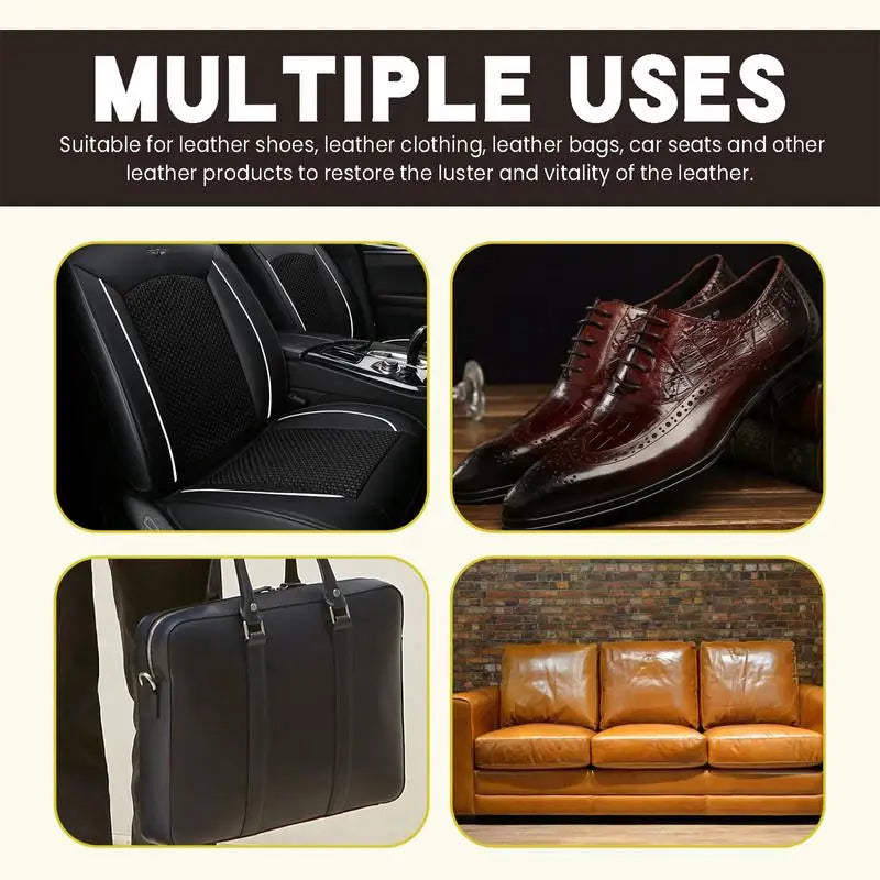 Lederpflege Creme mit Bienenwachs – Natürliche Leder Salbe für Möbel, Schutz & Reparatur