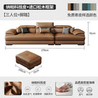 Europäisches Luxus Ecksofa aus Echtleder – Modulares L-Form Designer-Sofa for das Wohnzimmer, moderne et élégant