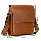 Newsbirds Vintage Herren Leder-Aktentasche – Crazy Horse Laptop Messenger Bag para oficina y oficina 