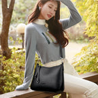 VANDERWAH Damen Schultertasche aus echtem weichem Leder – Luxus Bandoulière &amp; Sac fourre-tout décontracté