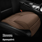 Ergonomisches PU-Leder Auto-Sitzkissen mit Rücken- & Beinunterstützung – Belüftetes Komfort-Sitzpolster mit Staufächern, universell passend