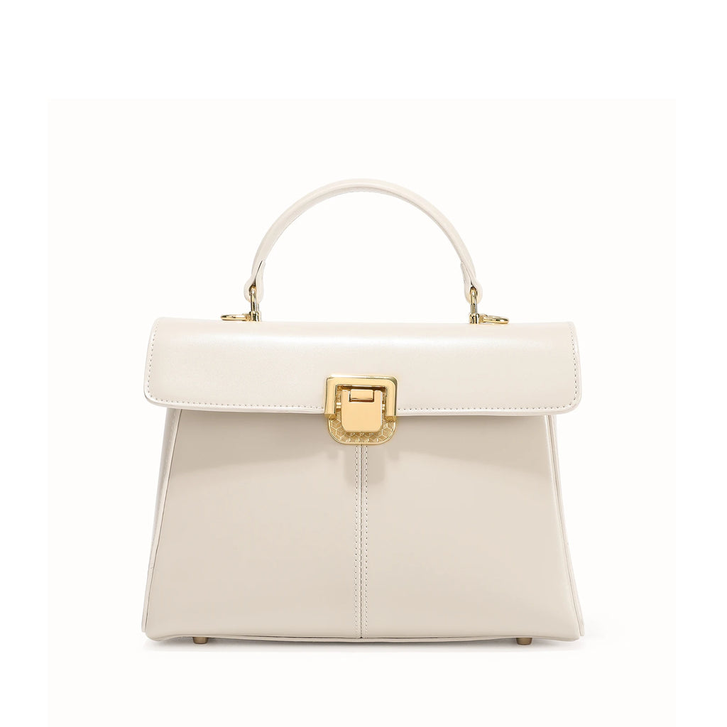 ITAMOOD Damen Echtleder Handtasche – Luxuriöse Crossbody Bag mit Schal-Detail, Modisch & Vielseitig