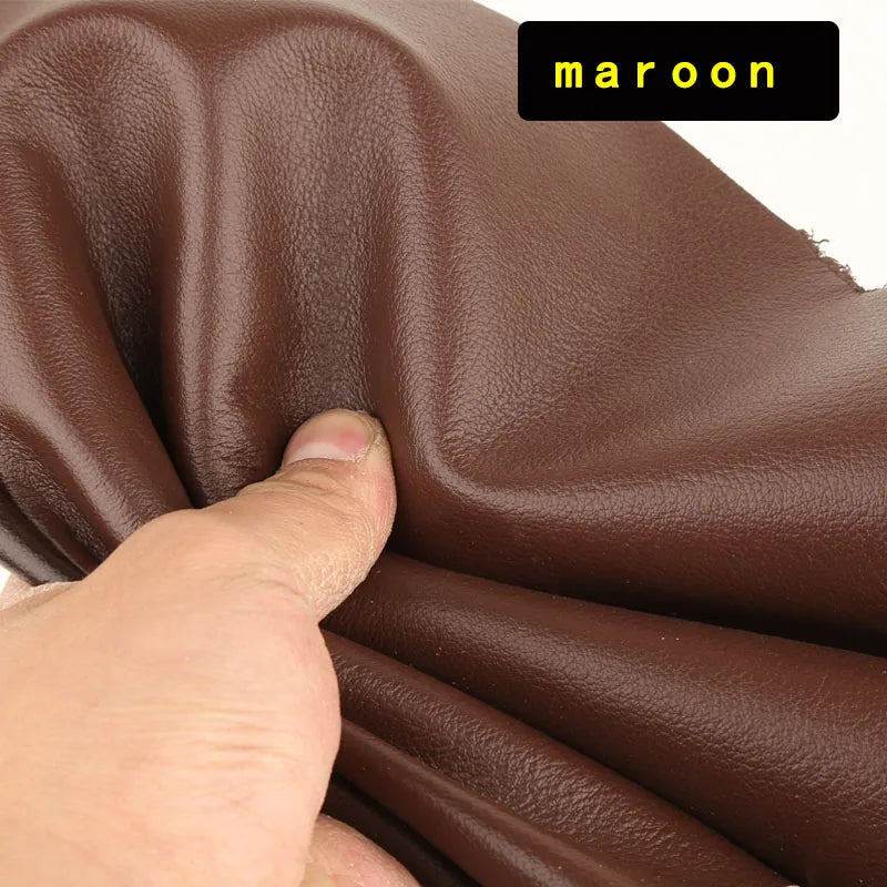 Farbiges Top-Layer Rindsleder 1,2 mm – Weiches Echtleder mit Tropfenprägung für Möbel, Taschen & DIY Lederarbeiten