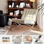 Barcelona Designer Einzelsessel – Italienischer Lazy Chair im nordischen Light-Luxury-Stil, moderner Relax-Sessel für Wohnzimmer &amp; Lounge