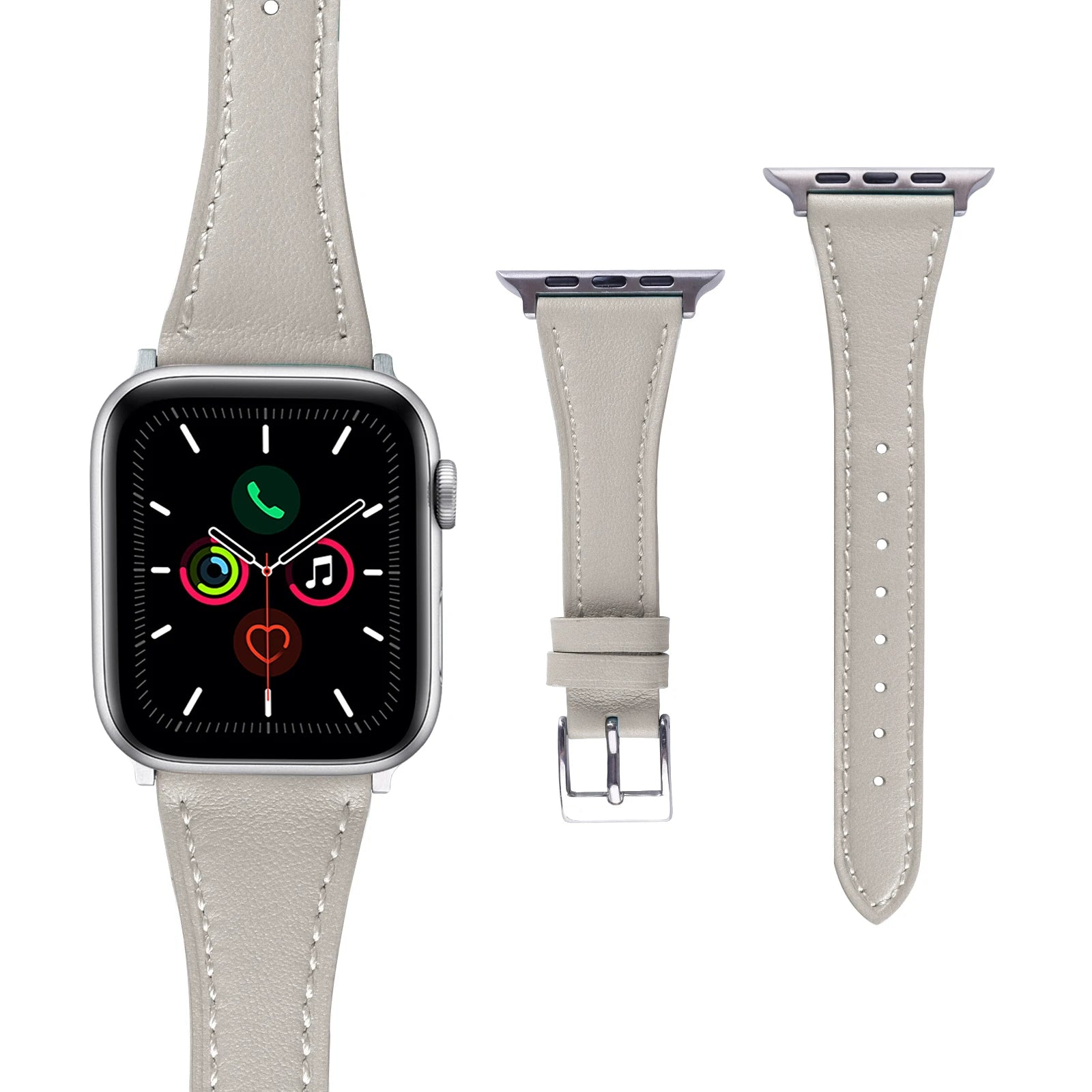 Elegantes Leder Loop Armband für Apple Watch Damen – Hochwertiges Leather Strap 38–46 mm & 49 mm für Series 1–11, SE & Ultra