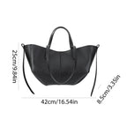 VKTECH Damen PU-Leder Underarm Bag – Große Kapazität Tote Bag mit Matching Clutch, Elegante Schultertasche für Alltag & Pendeln
