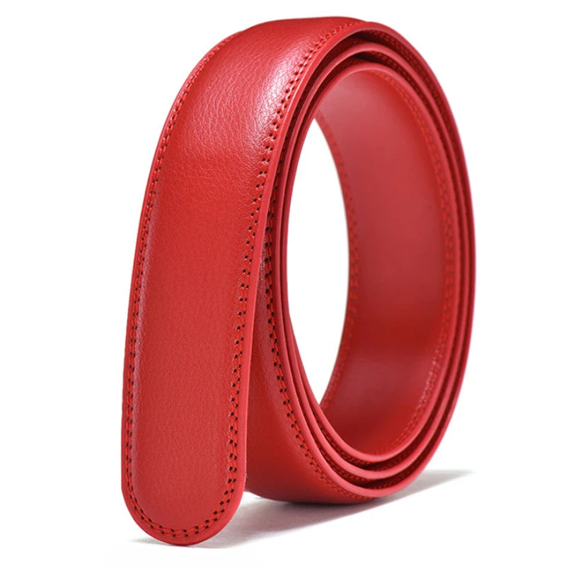 Hochwertiger PU-Leder Gürtel ohne Schnalle – HALOCOWCOW Unisex