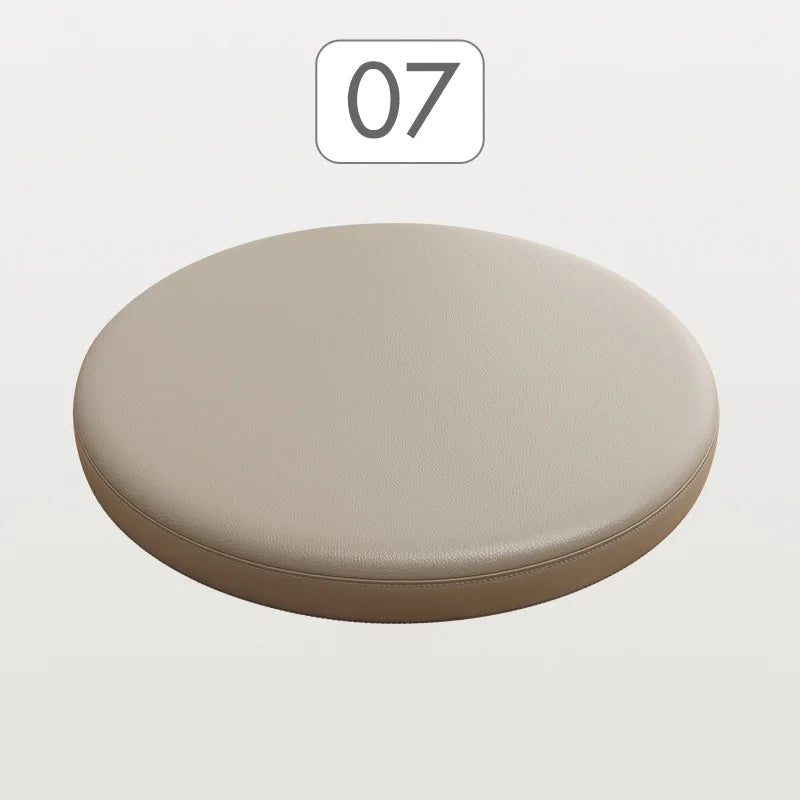 Rundes PU Leder Sitzkissen mit Memory-Schaum – Rutschfestes Stuhlkissen für Esszimmer, Barhocker & Fensterbank