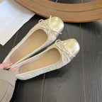 Ballerines pour femmes pour l'herbe et les fruits – Classiques en cuir plat avec des pointes, même des chaussures à enfiler dans un style décontracté