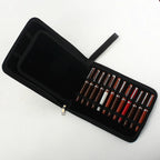 PU Leder Stifteetui für 10–48 Stifte – Wasserfeste Pen Pouch für Füllfederhalter & Rollerball Pens