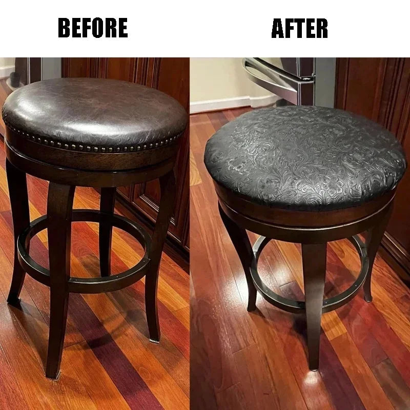 Selbstklebendes Kunstleder mit Blumenstruktur – Farbige PU Lederfolie 0,7 mm für DIY Ohrringe, Haaraccessoires & Bastelarbeiten