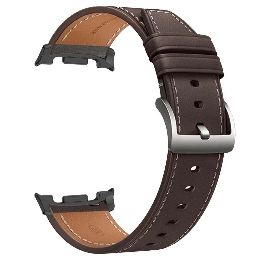 Leather Watch Strap For Samsung Galaxy Watch 8 40/44mm/ 8 Classic 46mm Adjustable Wrist Bands For Samsung Watch8 Bracelet Correa
