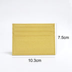 Personalisierter Leder Kartenhalter mit Initialen – Slim Wallet aus echtem Rindsleder für Damen &amp; Herren